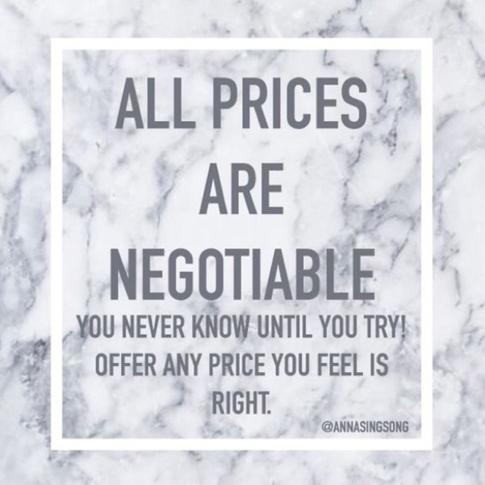 All prices are negotiable. Doesn’t hurt to try